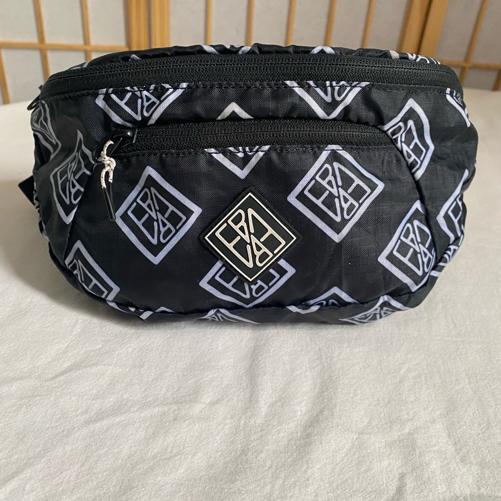 Eddie Bauer x Baja East Black Logo Print Waist Bag